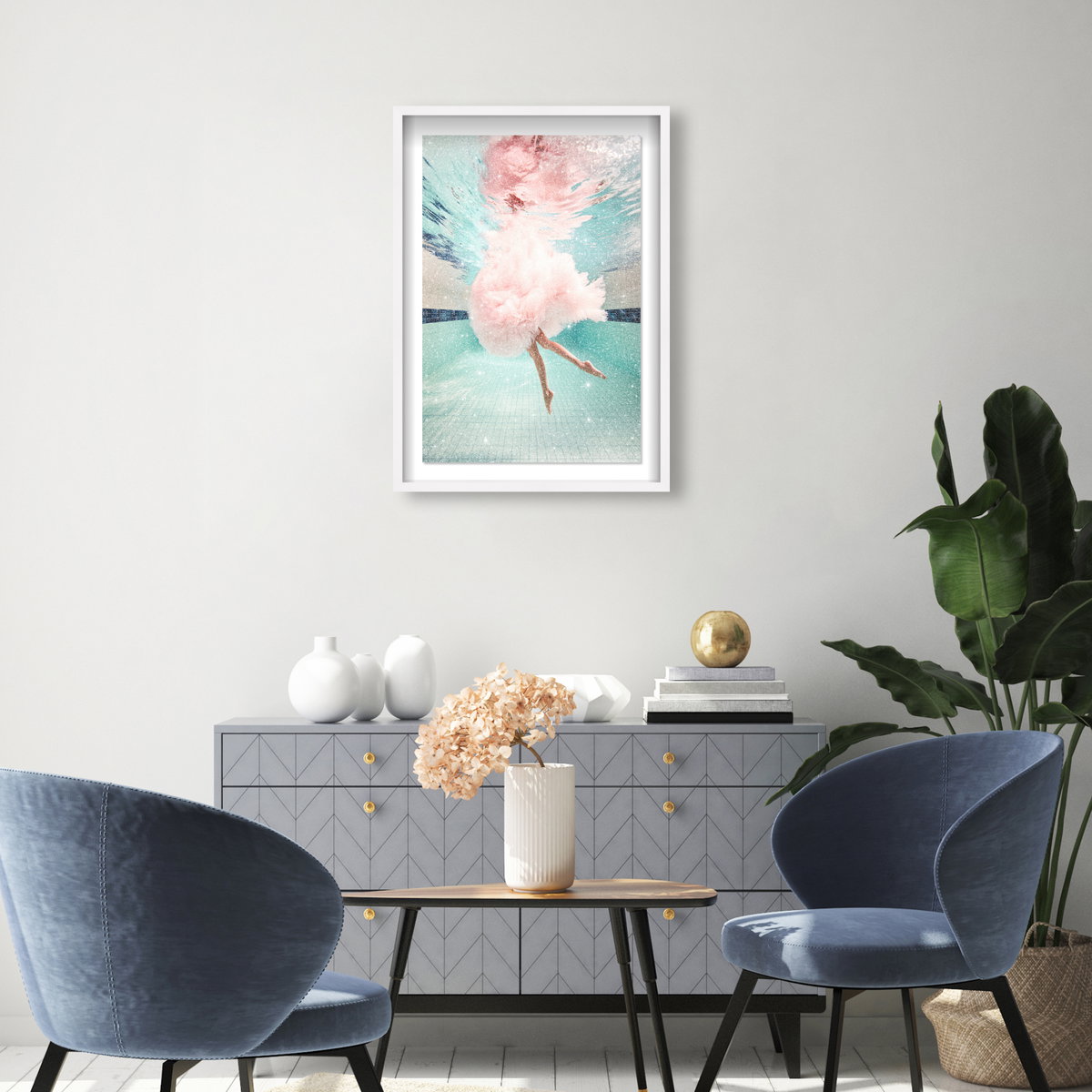 Aquatic Ballerina I (Diamond Dust), Art by Oliver Gal,  20x30 View 3