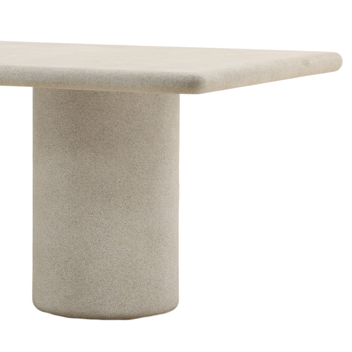 Kareem Outdoor Dining Table Light Grey, by Dovetail, 94.1" width x 30" height x 40.1" depth View 5