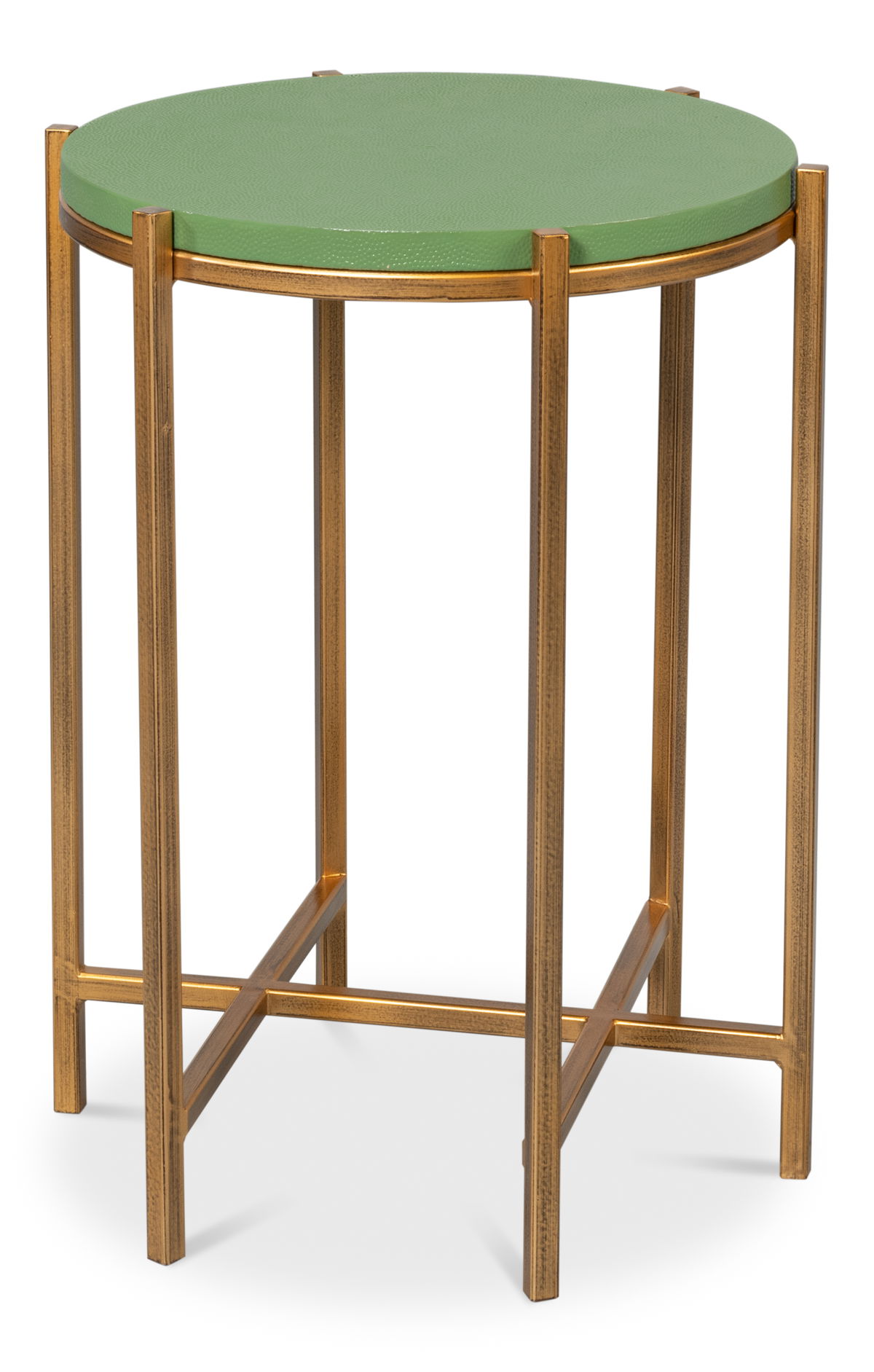 Spence Side Table  Watercress, by Sarreid, 1'4" length x 1'4" width x 1'9" height View 1