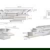 Terra Condo Lounge Modular Sectional Cream White thumbnail 8
