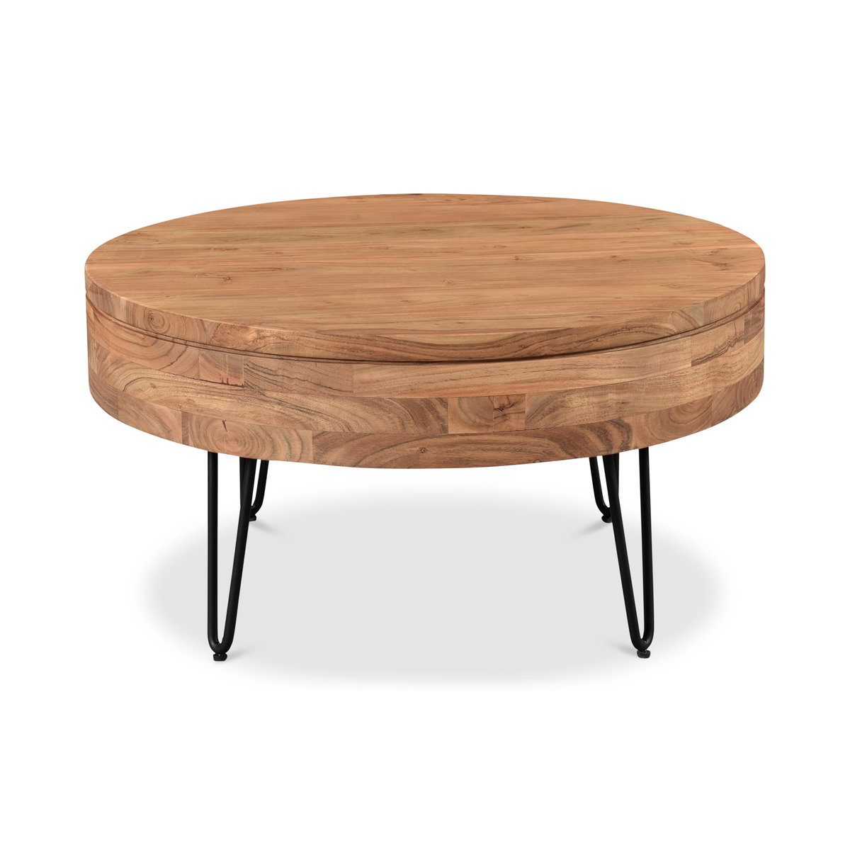 Privado Storage Coffee Table Natural, by Moe's Home, 31" width x 16" height x 31" depth View 3
