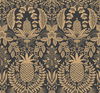 Pineapple Damask Black Wallpaper thumbnail 0