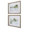 Serene Lake Framed Prints Set/2, Art by Uttermost, 26.25" width x 20.25" height x 2" depth thumbnail 5