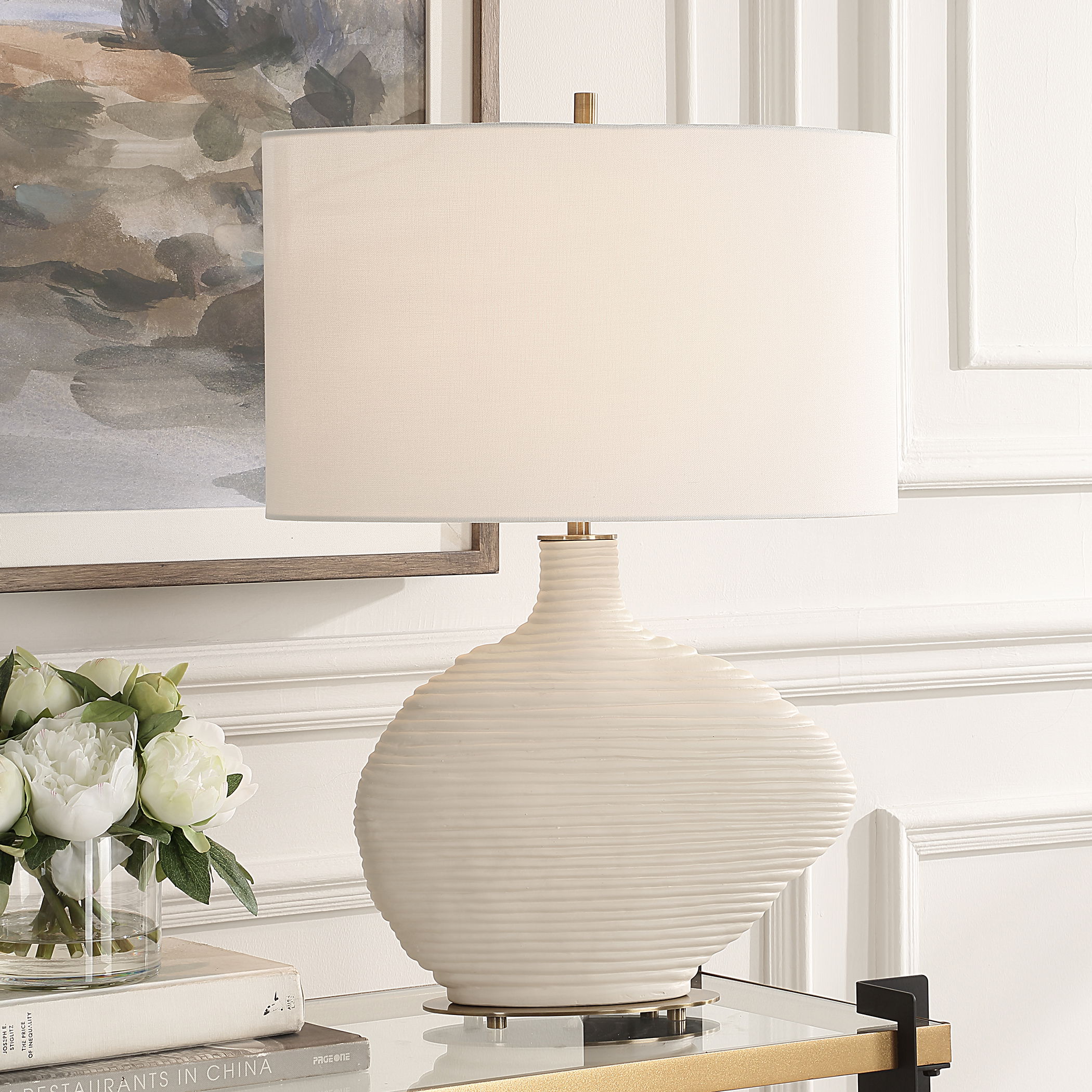 Duostacked Ceramic Table Lamp large image 