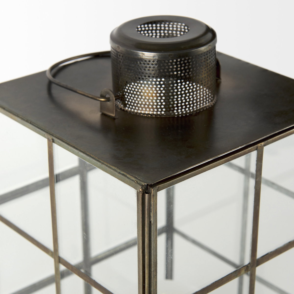 Grimwig (Small) 8L x 8W x 15H LANTERN with SHEET BASE WITHOUT BEVEL, Lighting by Mercana, 8.27" length x 8.27" width x 14.57" height View 11