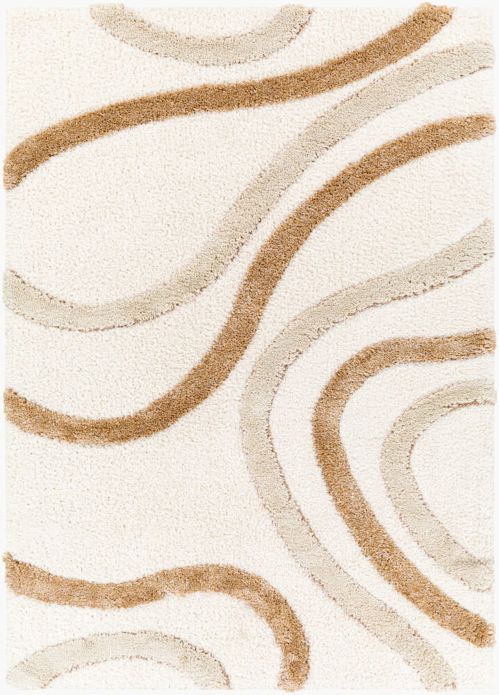 Hudson Shag Machine Woven Rug, by Surya, 1'3.75" length x 1'3.75" width