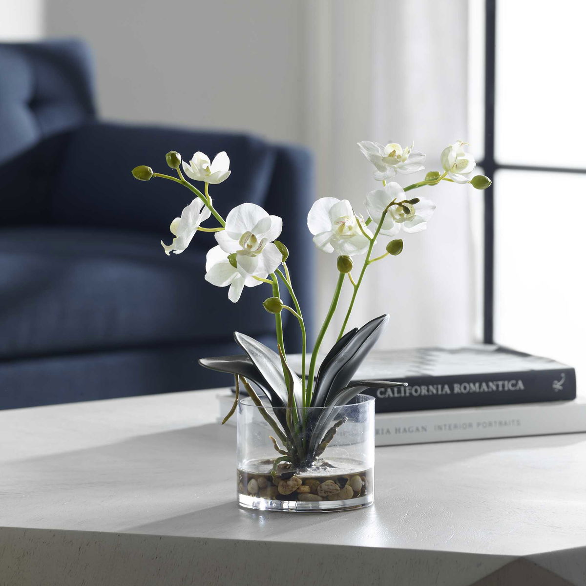Glory Orchid, Artificial Plants & Flower by Uttermost, 11.25" width x 13" height x 5.25" depth View 2