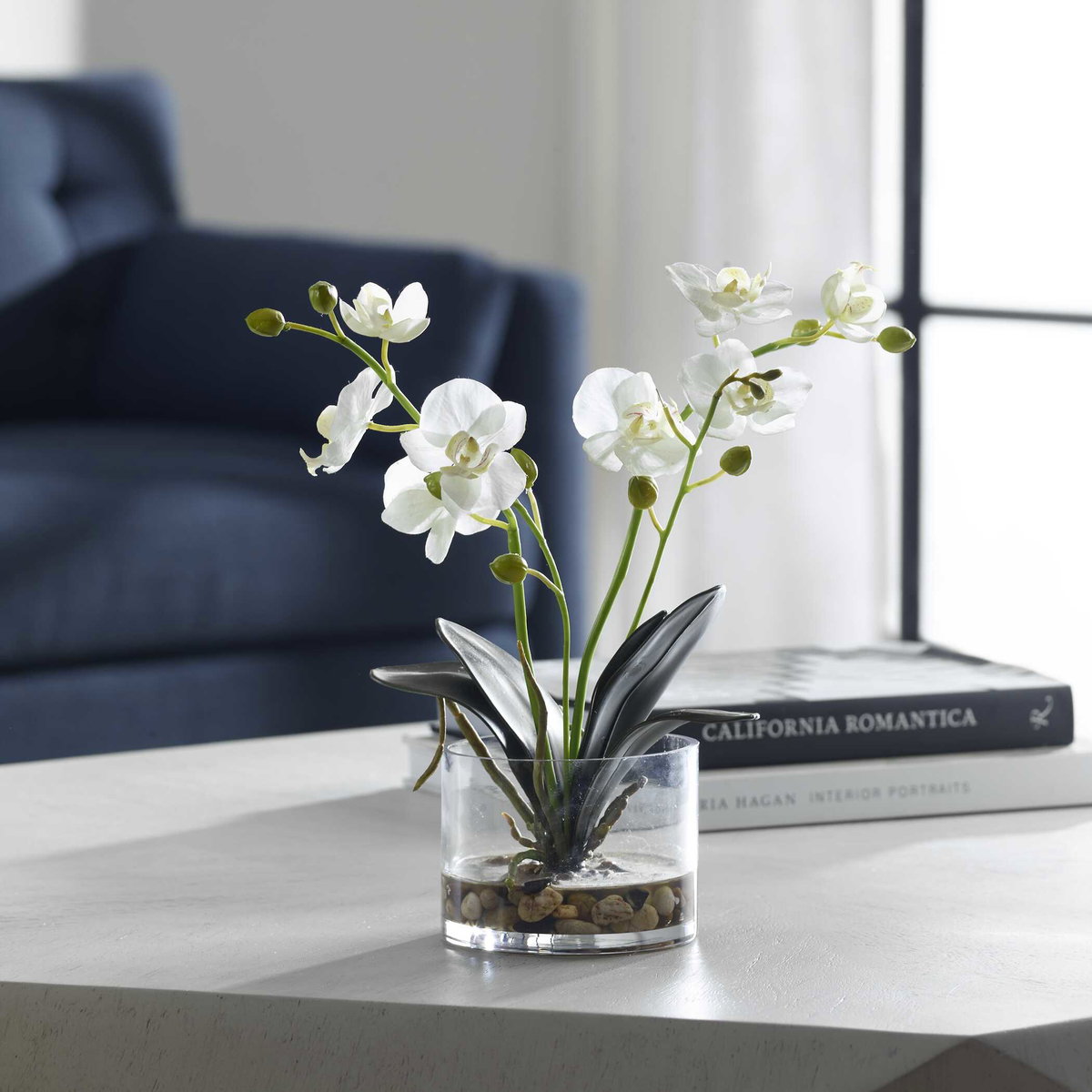 Glory Orchid, Artificial Plants & Flower by Uttermost, 11.25" width x 13" height x 5.25" depth View 2