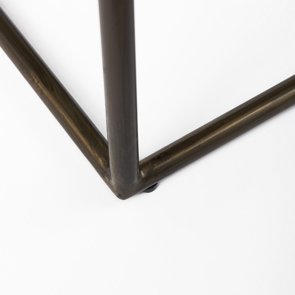 Clarissa Backless 30.25in Seat Bar Stool | Black Leather with Gold Metal, Counter & Bar Stool by Mercana, 18" length x 16" width x 30" height View 11