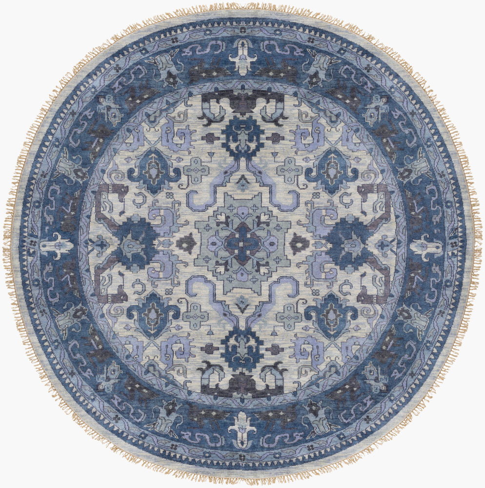 Zeus Handmade Rug, by Surya, 8' length x 8' width