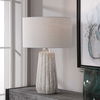 Pikes Stone-Ivory Table Lamp, by Uttermost, 17" width x 26" height x 17" depth thumbnail 2