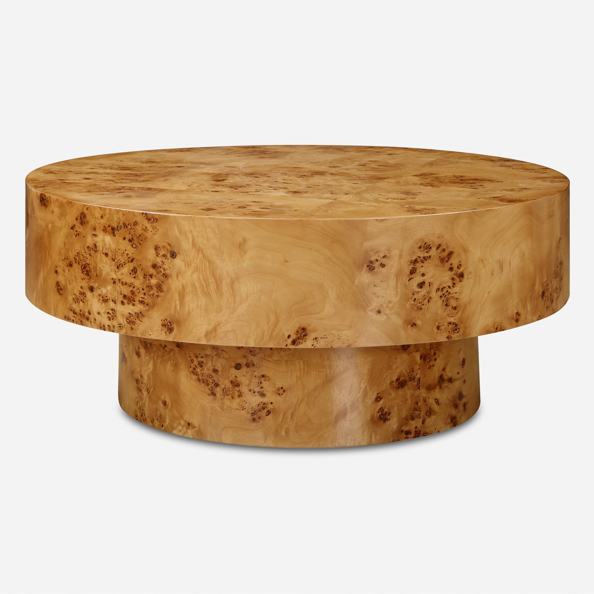 Knots Poplar Round Coffee Table, by Uttermost, 35.5" width x 15.5" height x 35.5" depth View 1