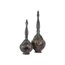 Online Designer Combined Living/Dining Marbleized Turret Box
