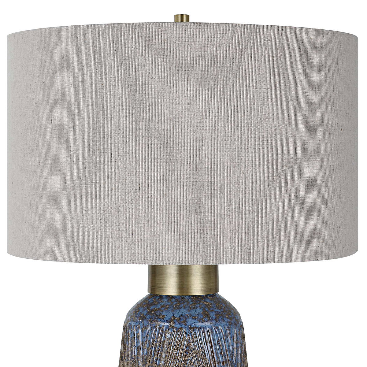 Western Sky Ceramic Table Lamp, by Uttermost, 1'5" width x 2'5" height x 1'5" depth View 6
