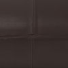 Minara 36L x 36W x 16H Square Dark Brown Leather Wrapped Ottoman, by Mercana, 36" length x 36" width x 16" height thumbnail 6