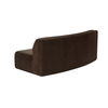 Naomi Concave Sofa Dark Brown, Sectional Sofa by Moe's Home, 80.7" width x 28.3" height x 39" depth thumbnail 2