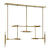 Cadre 14 Light Modern Linear Pendant, by Uttermost, 46" width x 19" height x 8" depth thumbnail 1