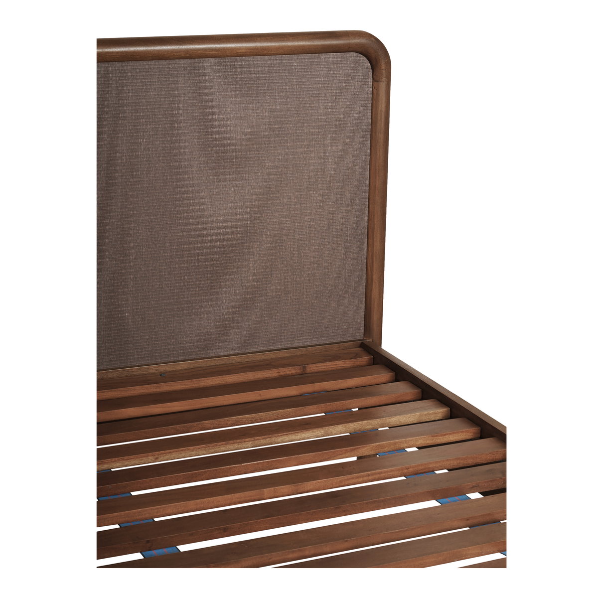 Rye Queen Bed Warm Brown, by Moe's Home, 66" width x 40.6" height x 84" depth View 6