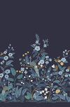 Peacock Navy Wall Mural, Wallpaper by York Wall, 10'2.4" length x 2'3" width x 0.02" depth thumbnail 2