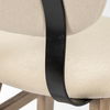 Haden 26.5' Seat Height Cream Upholstered Seat Brown Wood Frame Stool thumbnail 6