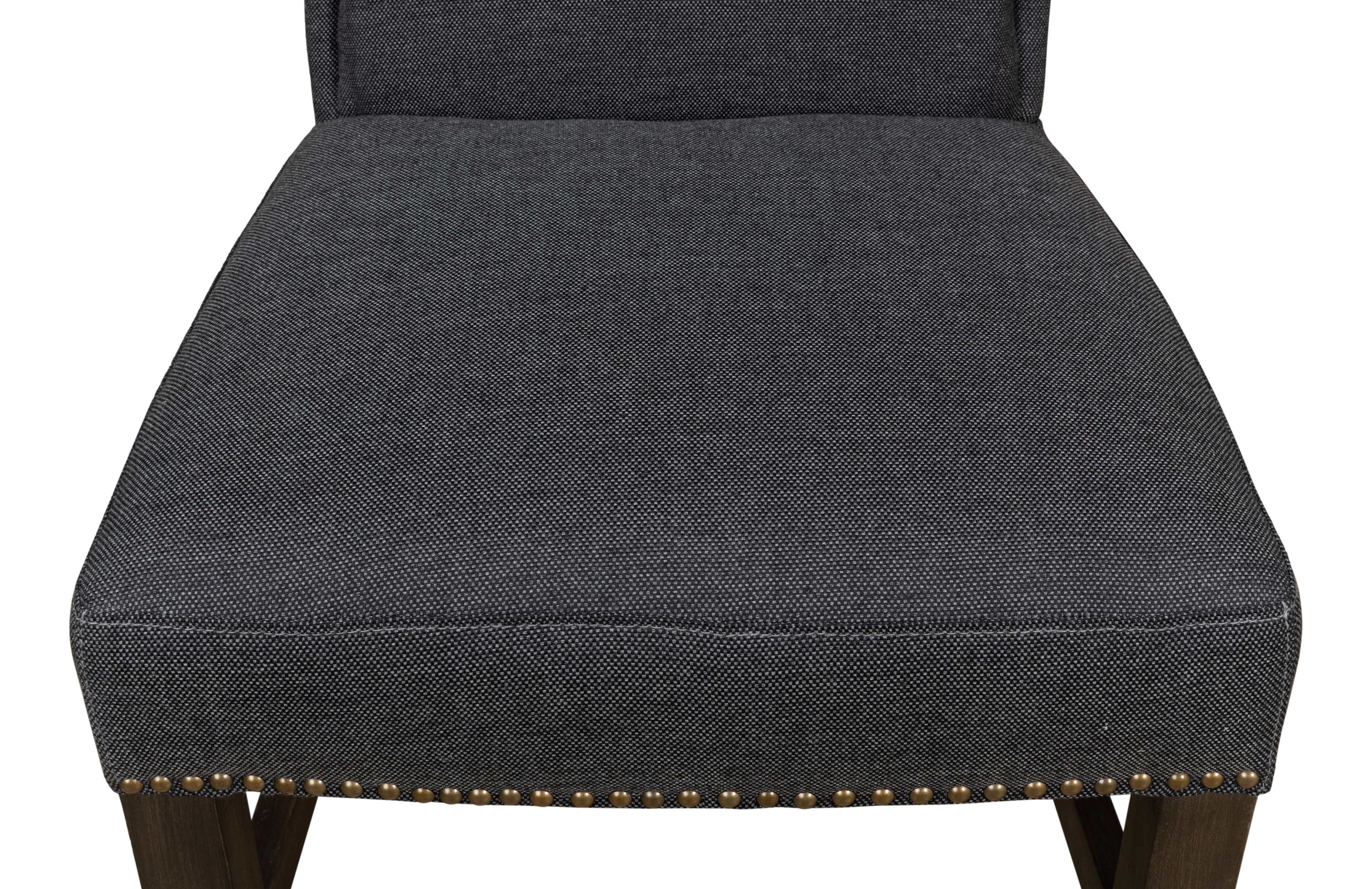 Black High Back Dining Chair, by Sarreid, 21" length x 26" width x 46" height View 6