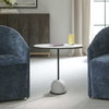 Morro White Marble Side Table, Side & End Table by Uttermost, 24.25" width x 23.25" height x 10.5" depth thumbnail 2