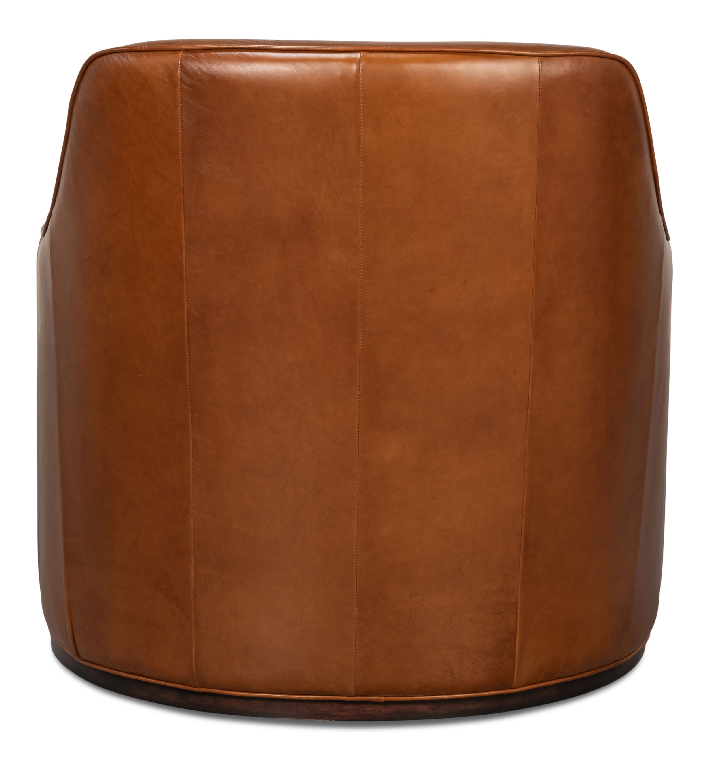 Parrish Distilled Leather Swivel,Havana large image 