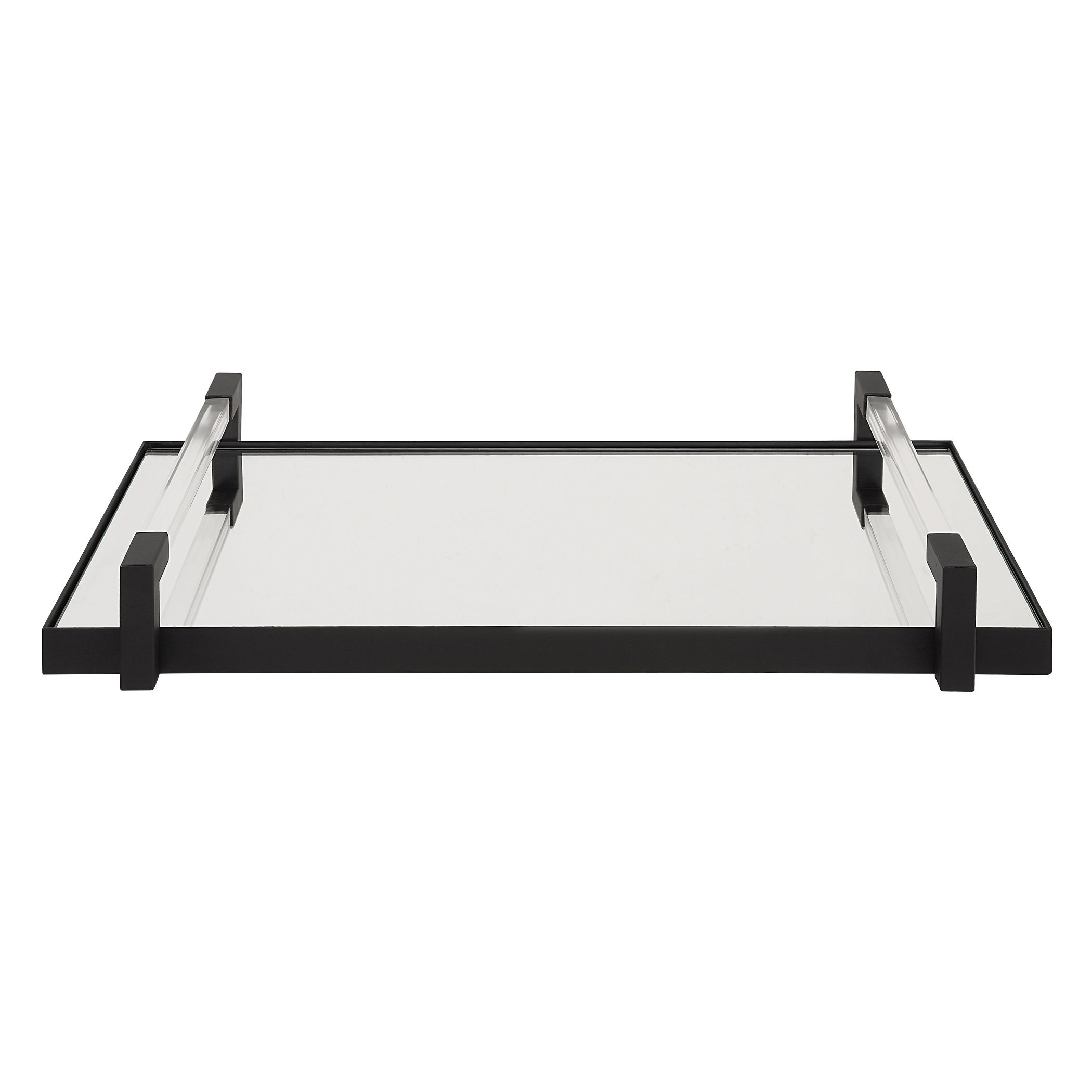 Deki Black Mirrored Tray large image 