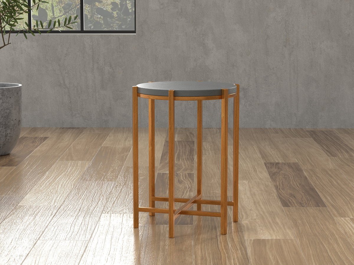 Spence Side Table  Quiet Shade, by Sarreid, 1'4" length x 1'4" width x 1'9" height View 13