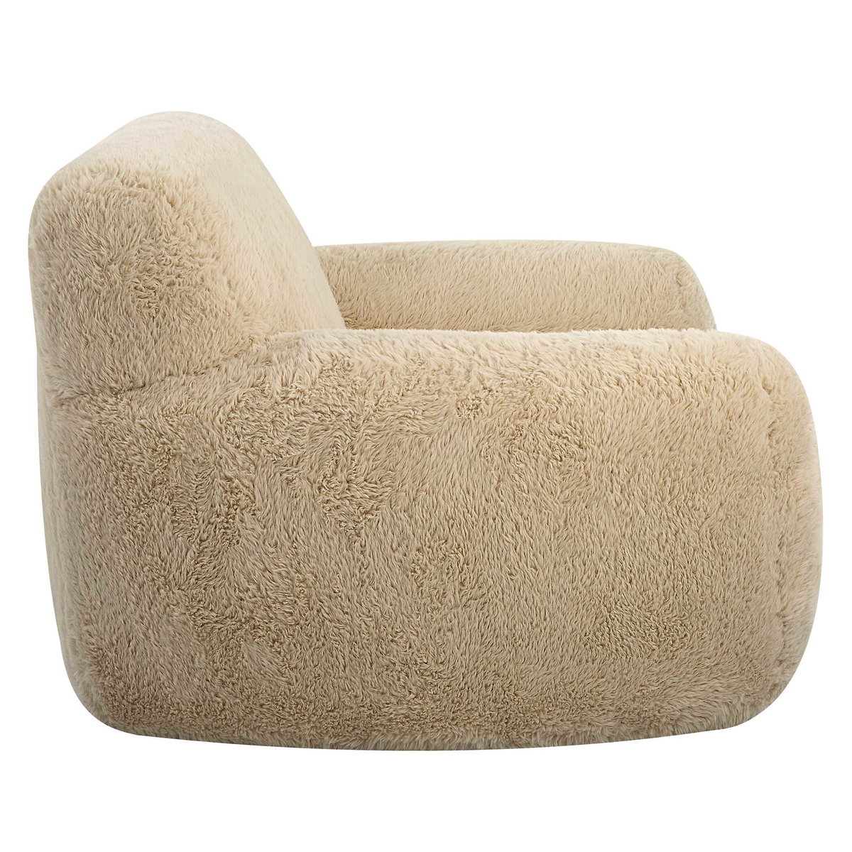 Abide Sheepskin Accent Chair, by Uttermost, 50" width x 31" height x 42" depth View 6
