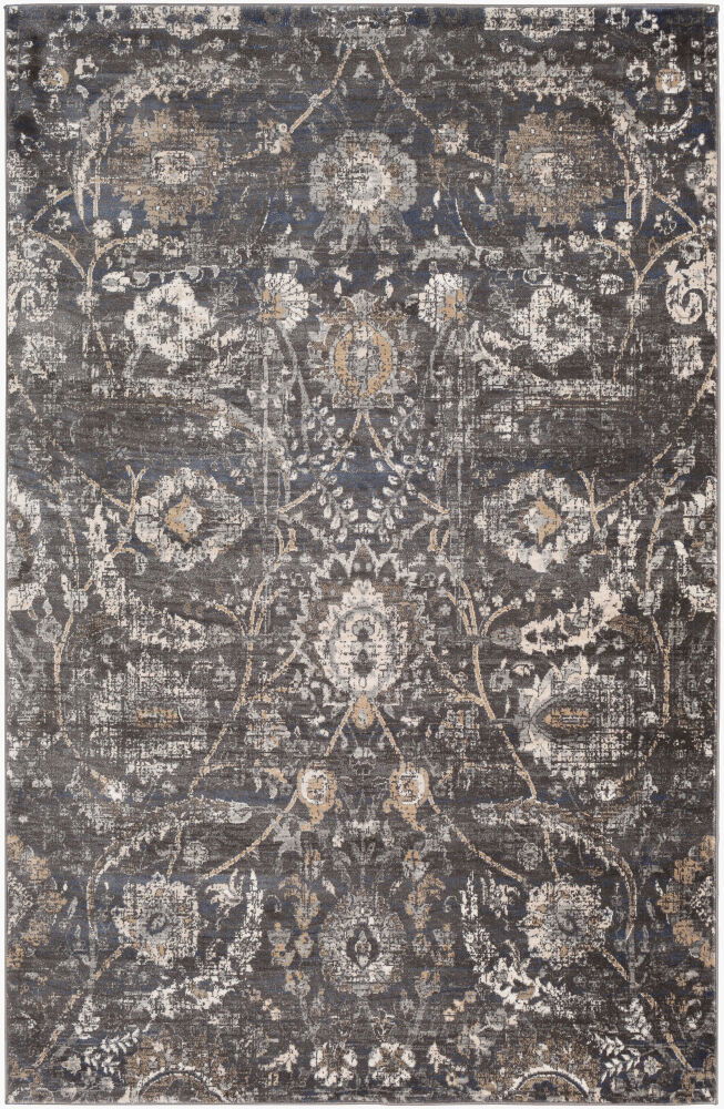 Indigo Machine Woven Rug large image 