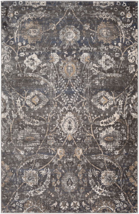 Indigo Machine Woven Rug