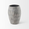 Zuma  Light Gray Ceramic Floor Vase, by Mercana, 27.17" length x 18.11" width x 24.41" height thumbnail 4