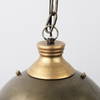 Dawson I 13x13.5 Silver Toned Metal Dome Pendant Light, by Mercana, 13" length x 13" width x 13.5" height thumbnail 5