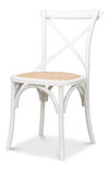 Tuileries Side Chair, White, Dining Chair by Sarreid, 20" length x 22" width x 35" height thumbnail 1