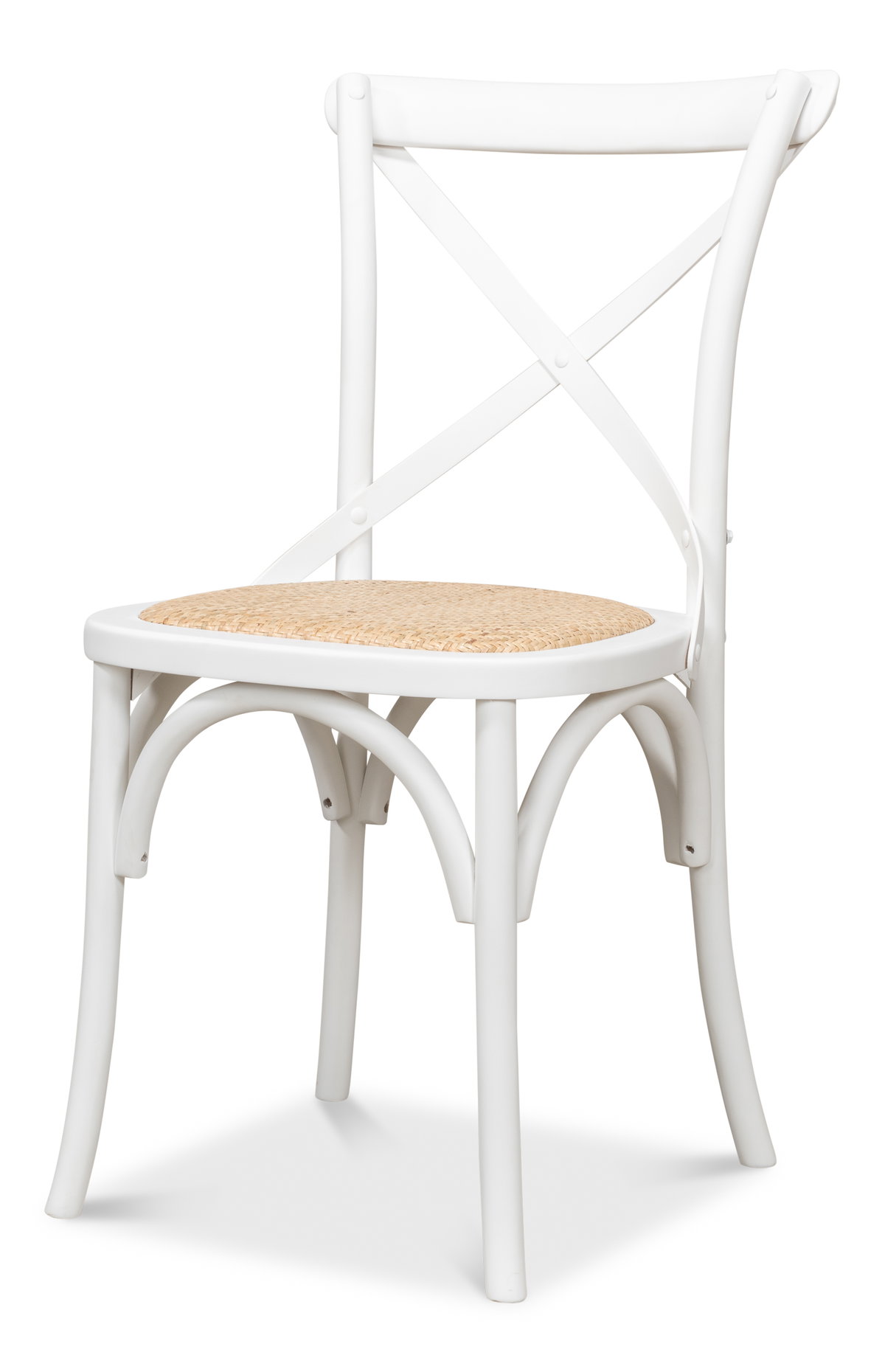 Tuileries Side Chair  White, by Sarreid, 1'10" length x 1'8" width x 2'11" height View 1