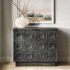 Shelby 2 Door Ebony Stained Cabinet, Cabinets & Chest by Uttermost, 39.4" width x 34" height x 16" depth thumbnail 2