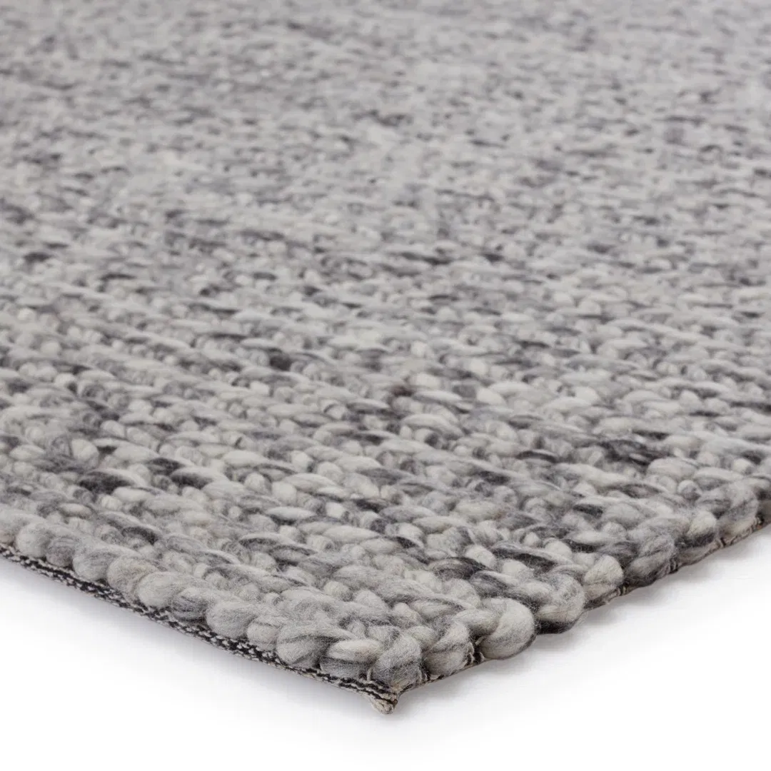 Scandinavia Dula Handwoven Wool Gray Area Rug large image 