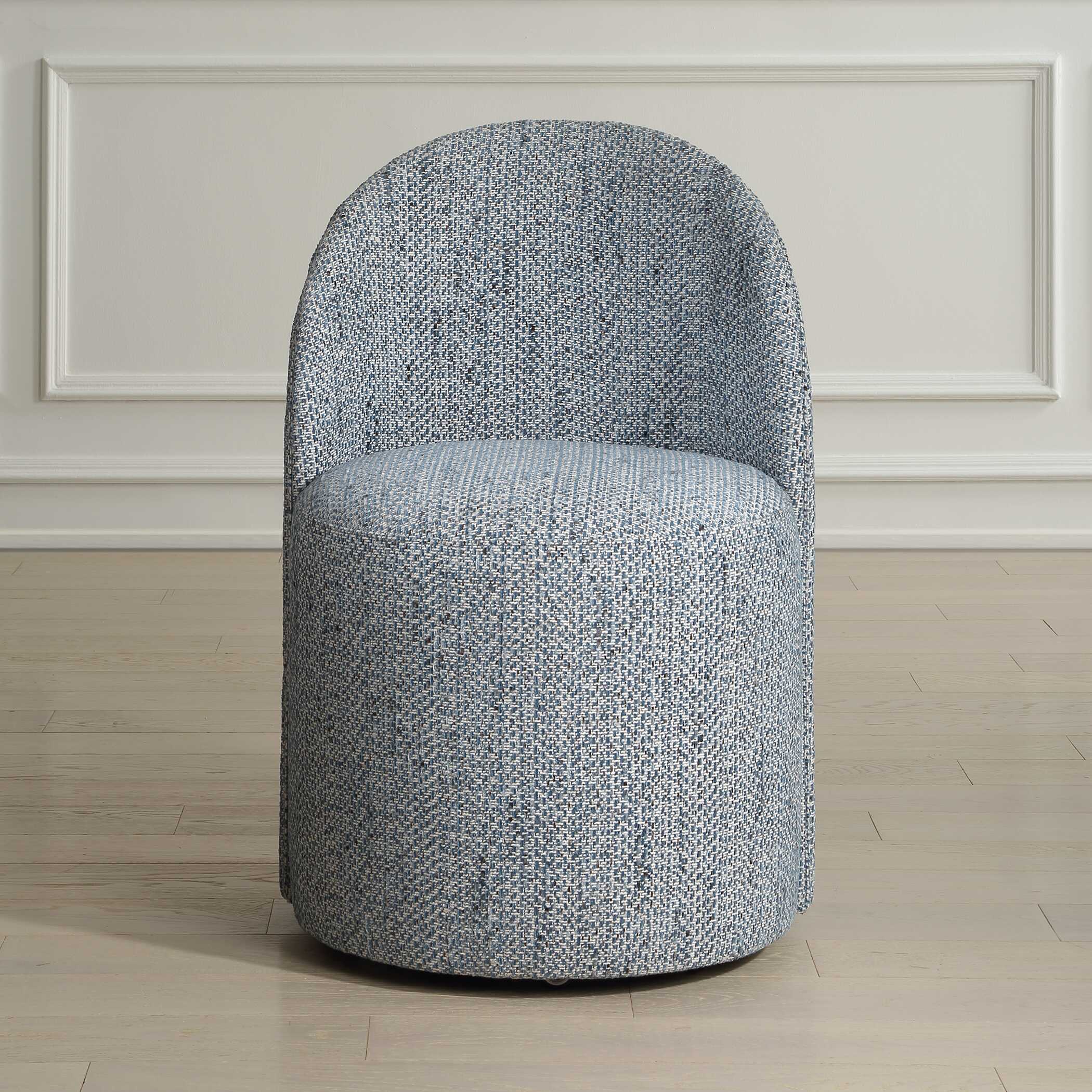 Roll With It Denim Dining Chair, Furniture by Uttermost, 21.5" width x 32" height x 23.25" depth View 2