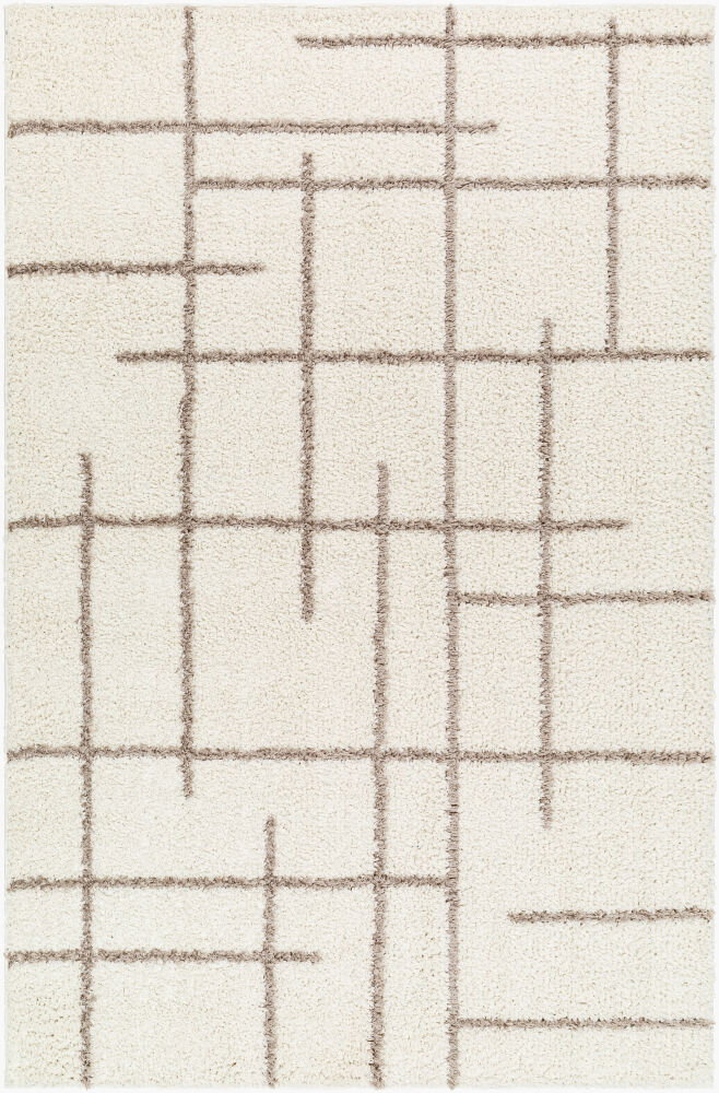Maryland Shag Machine Woven Rug, by Surya, 1'3.75" length x 1'3.75" width