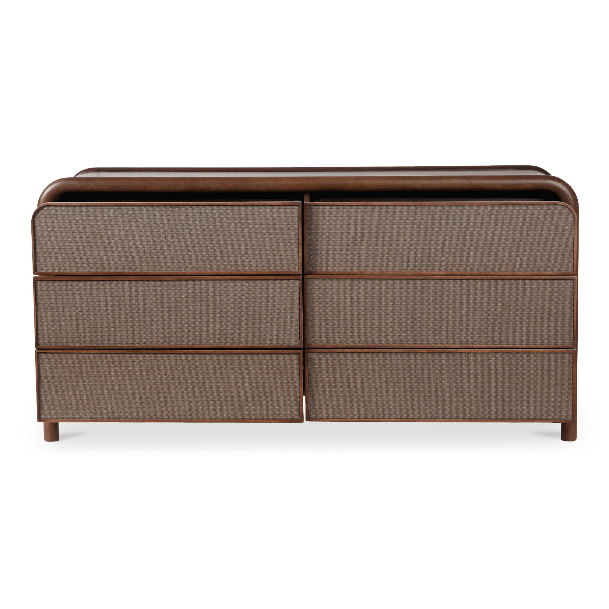 Rye 6 Drawer Dresser Warm Brown large image 