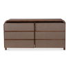 Rye 6 Drawer Dresser Warm Brown thumbnail 1