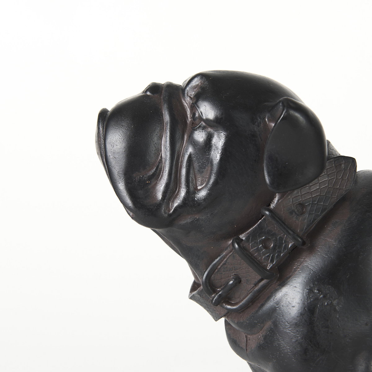 Hugo 5L x 13W Black Resin Bulldog, Decorative Object by Mercana, 5" length x 12.99" width x 8.27" height View 9