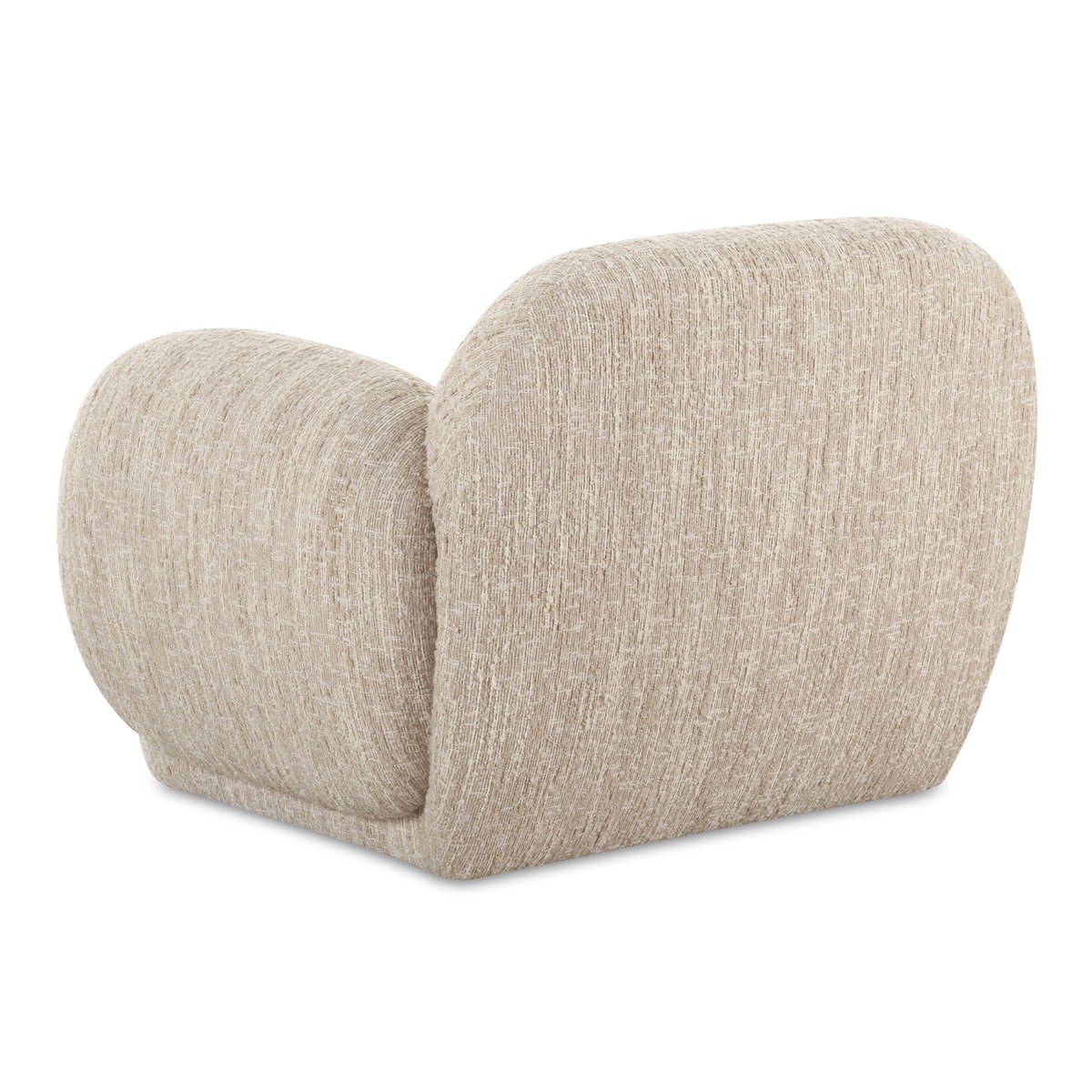 Hazel Lounge Chair Off White, Accent Chair by Moe's Home, 39.5" width x 28.75" height x 33.75" depth View 5
