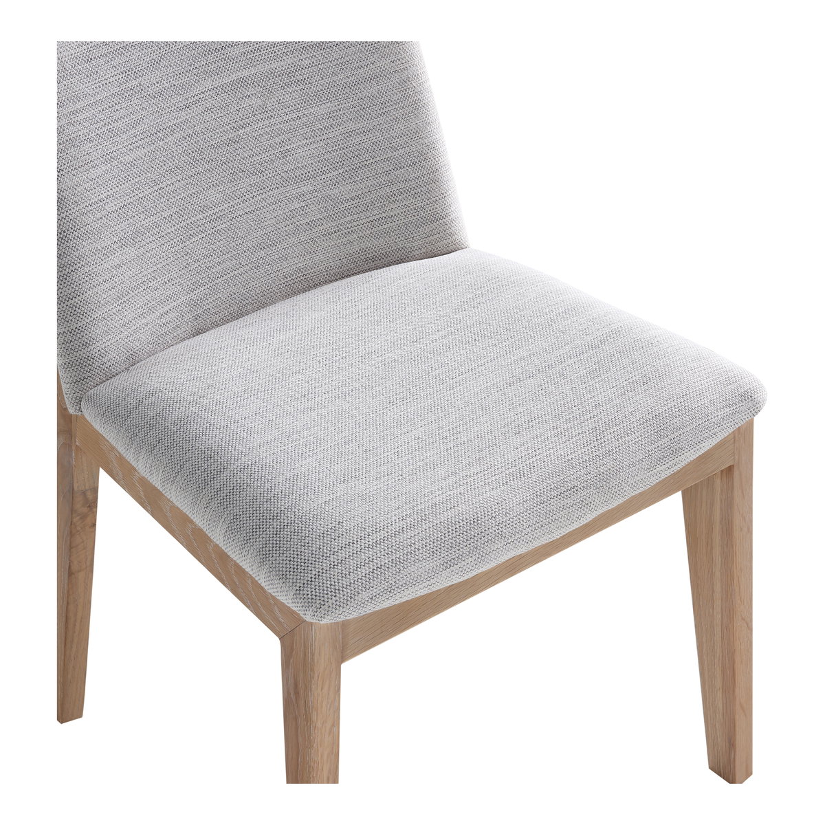Deco Oak Dining Chair Light Grey - Set Of Two, by Moe's Home, 21" width x 31" height x 22" depth View 8