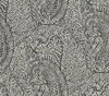 Kashmir Dreams Paisley Black Wallpaper thumbnail 0