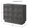 Shelby 2 Door Ebony Stained Cabinet, Furniture by Uttermost, 39.4" width x 34" height x 16" depth thumbnail 3