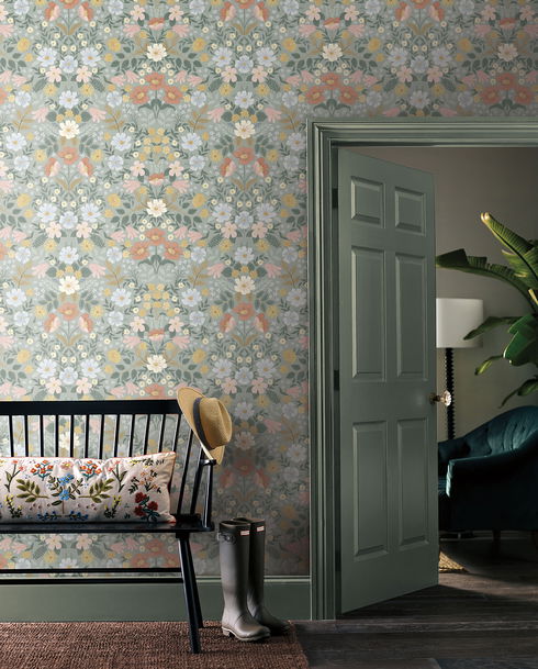Bramble Garden Sage Peel & Stick Wallpaper