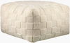 Blanco Pouf, Ottoman by Surya, 24" width x 14" height thumbnail