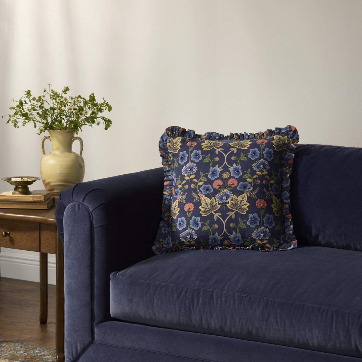 Rifle Paper Co. x Loloi Maple Pillow, Decorative Pillow, 18" length x 18" width View 2